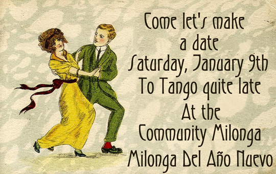 Community Milonga 01/09/2010 Ann Arbor, MI - Milonga Del Ao Nuevo