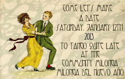 Community Milonga 11/10/2012 Ann Arbor, MI - MILONGA DEL NUEVO AO