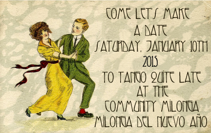 Community Milonga 01/10/2015 Ann Arbor, MI - Milonga Del Nuevo Ao